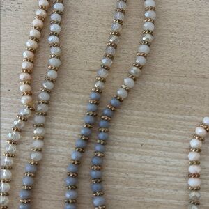 Elegant Beaded Necklace in Neutral Tones